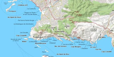 გეოგრაფიული რუკა მარსელი