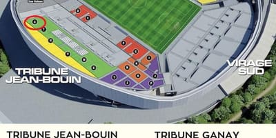 სტად velodrome ჯდომისას რუკა