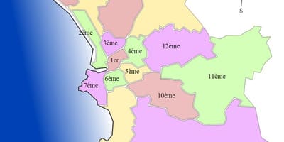 რუკა მარსელი arrondissement